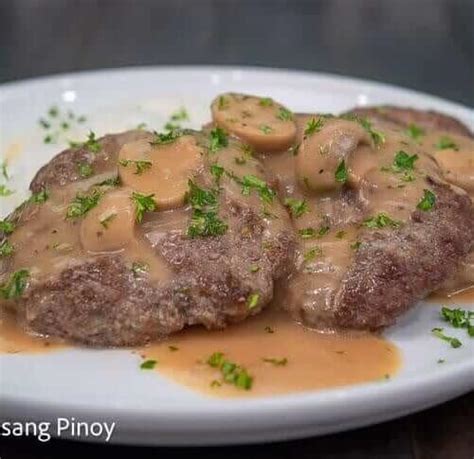burger steak panlasang pinoy.